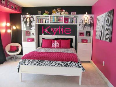 black-pink-zebra-girls-room