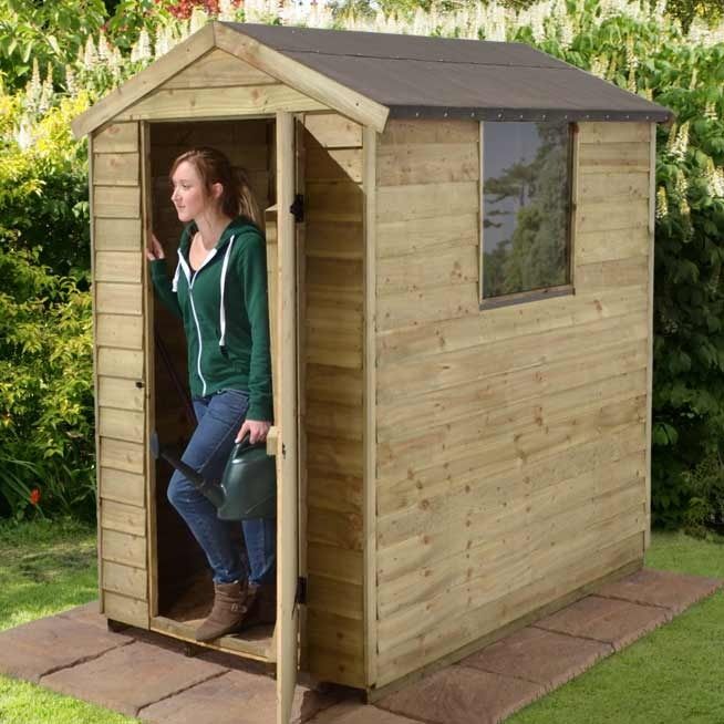  WOODEN GARDEN SHED NEW UN USED 6ft x 4ft APEX WOOD SHEDS | eBay