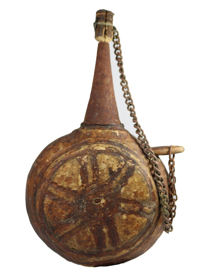 ANTIQUE MIDDLE EASTERN YEMENI GUN POWDER FLASK OTTOMAN EMPIRE