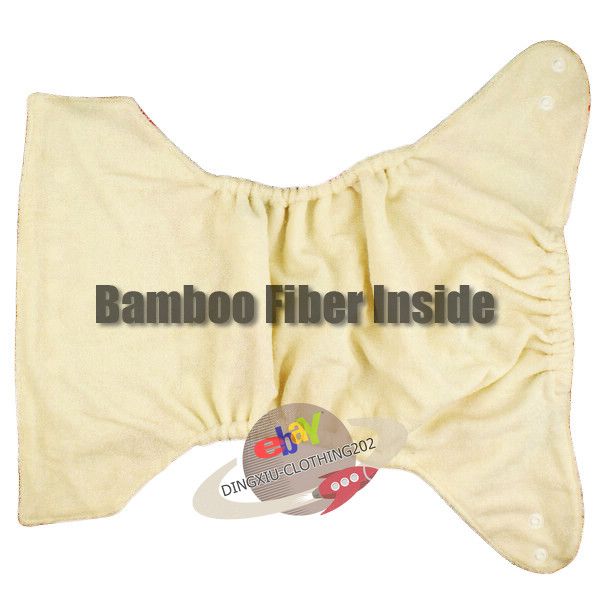 WHOLESALE HIGH QUALITY BAMBOO BABY REUSABLE CLOTH DIAPER NAPPY+BAMBOO