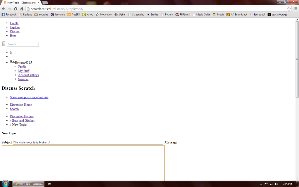 The whole website is broken / Discuss Scratch