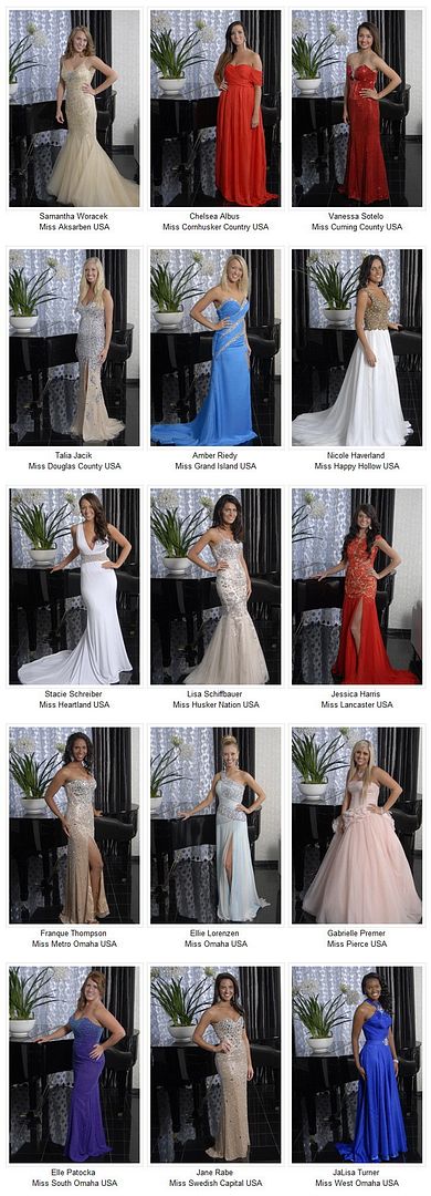 Meet Miss Nebraska USA 2013 Official Contestants Evening Gown