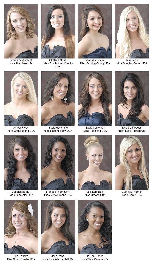 Meet Miss Nebraska USA 2013 Official Contestants HS