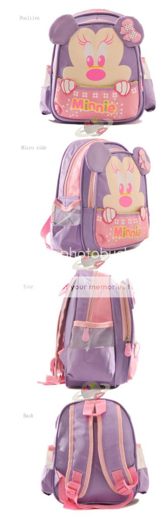 Disney Mickey Mouse Child Kid School Bag Backpacks Bags for Boy Girl Gift Color